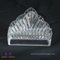 Hand pressed glass decorative napkin holder